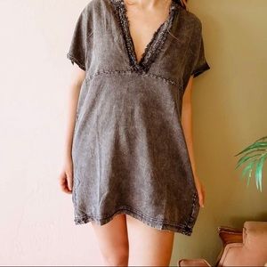 Black acid wash dress size medium